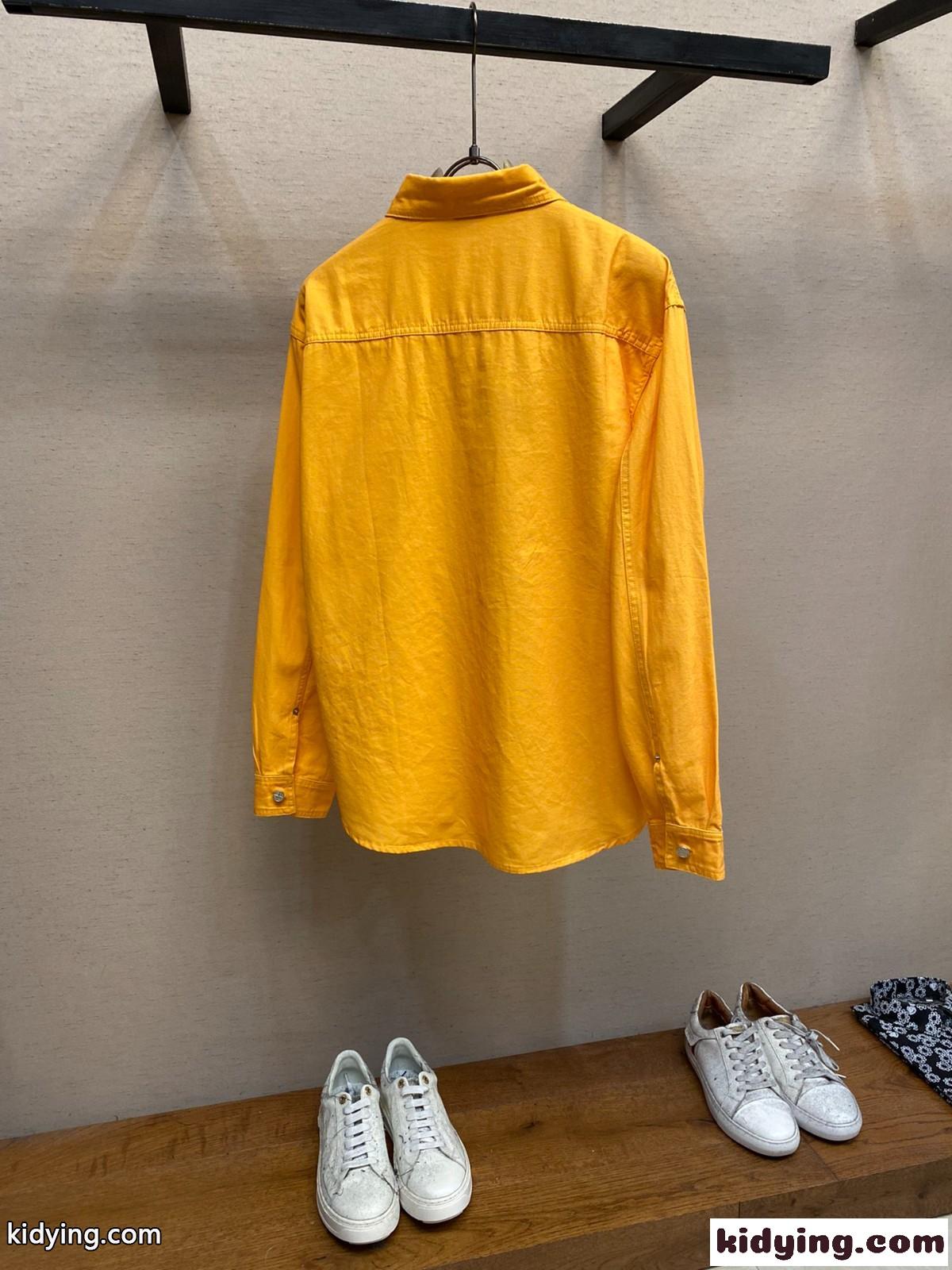 DIOR AND STONE ISLAND オーバーシャツ クリスチャン・ディオール シャツ コピー イエロー-0
