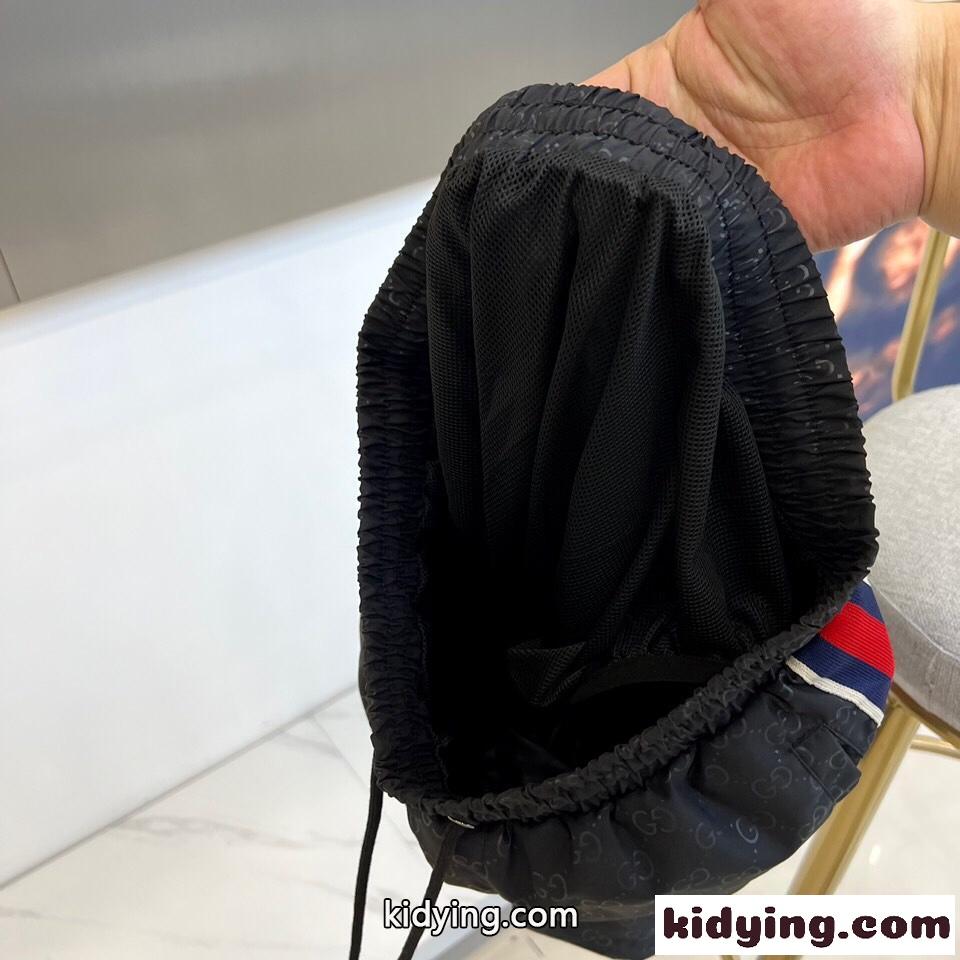 GG ウェブ ストライプ グッチ パンツ コピー メンズ ショートパンツ ブラック-3