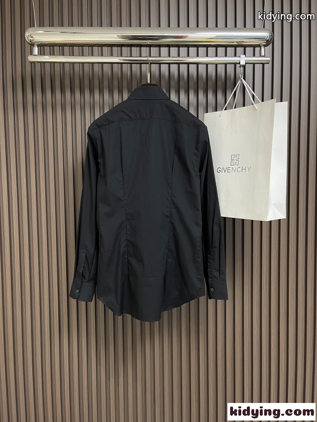 上品 シンプル ロゴ入り トップス プラダ シャツ コピー メンズ ブラック-2