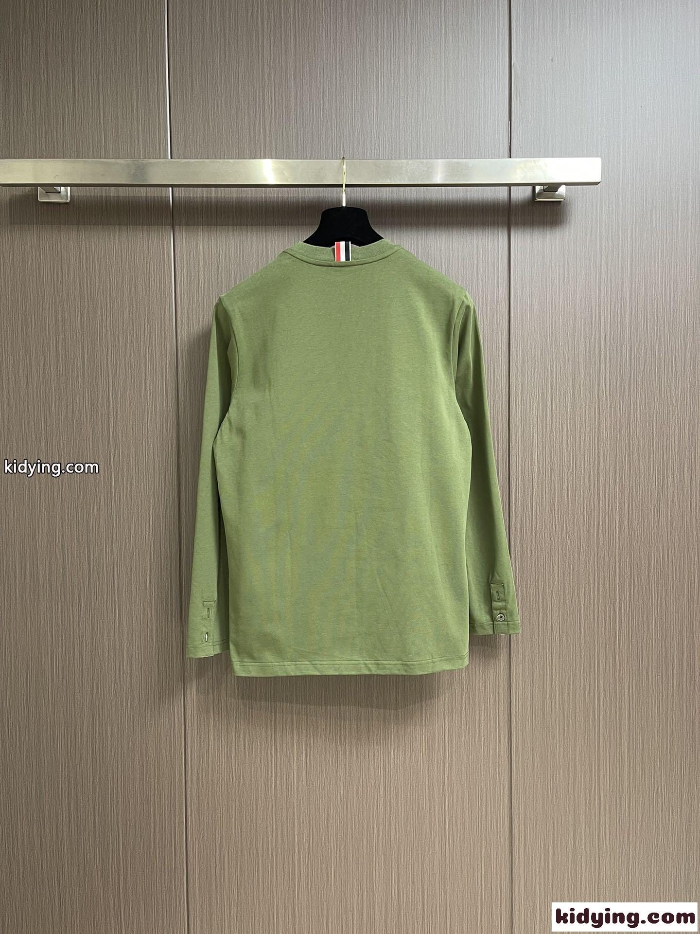 カジュアル おしゃれ トムブラウン Tシャツ コピー 長袖Tシャツ クルーネック-2