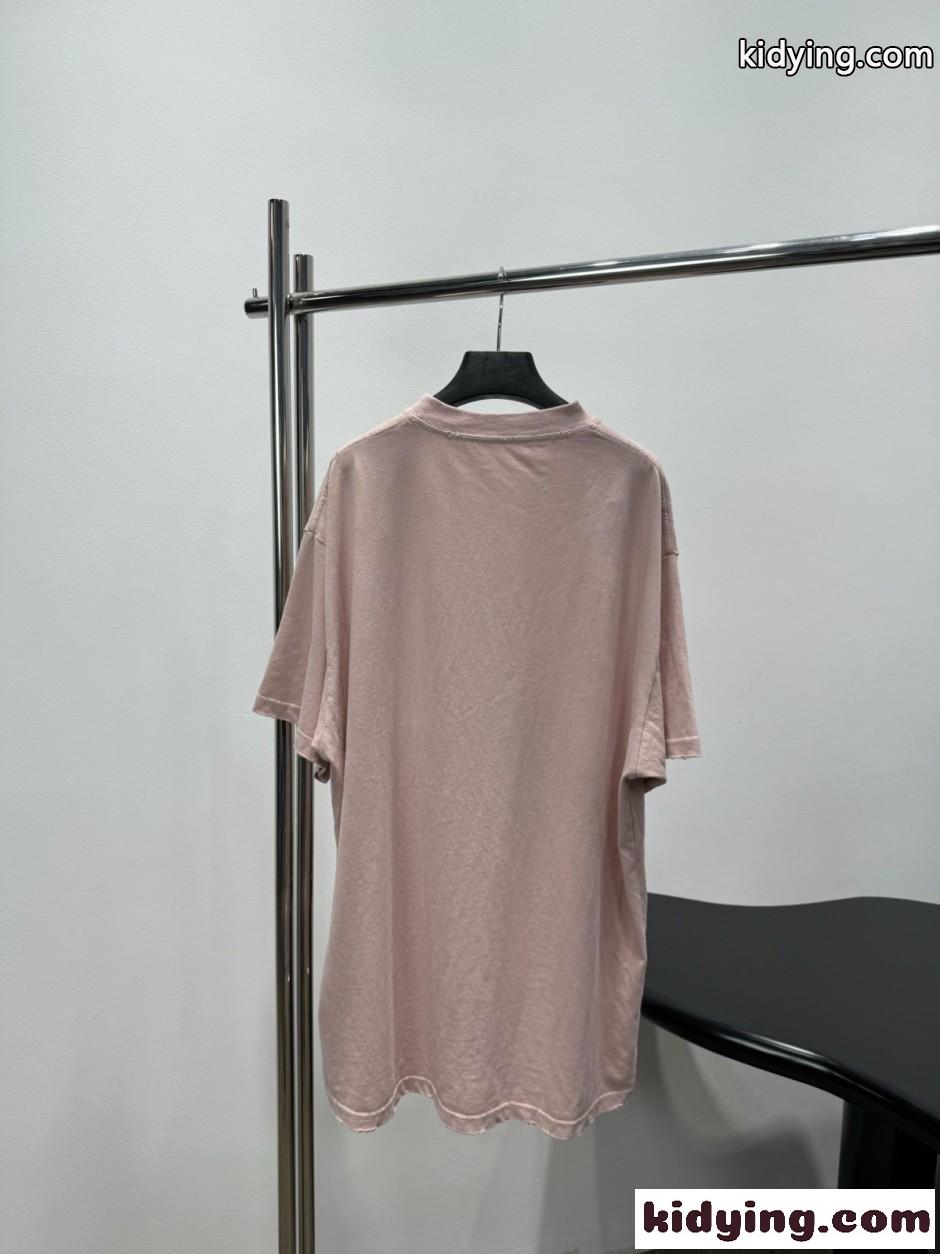 バレンシアガ Tシャツ 偽物 ユニセックス スタイリッシュ オーバーサイズ 半袖Tシャツ-0