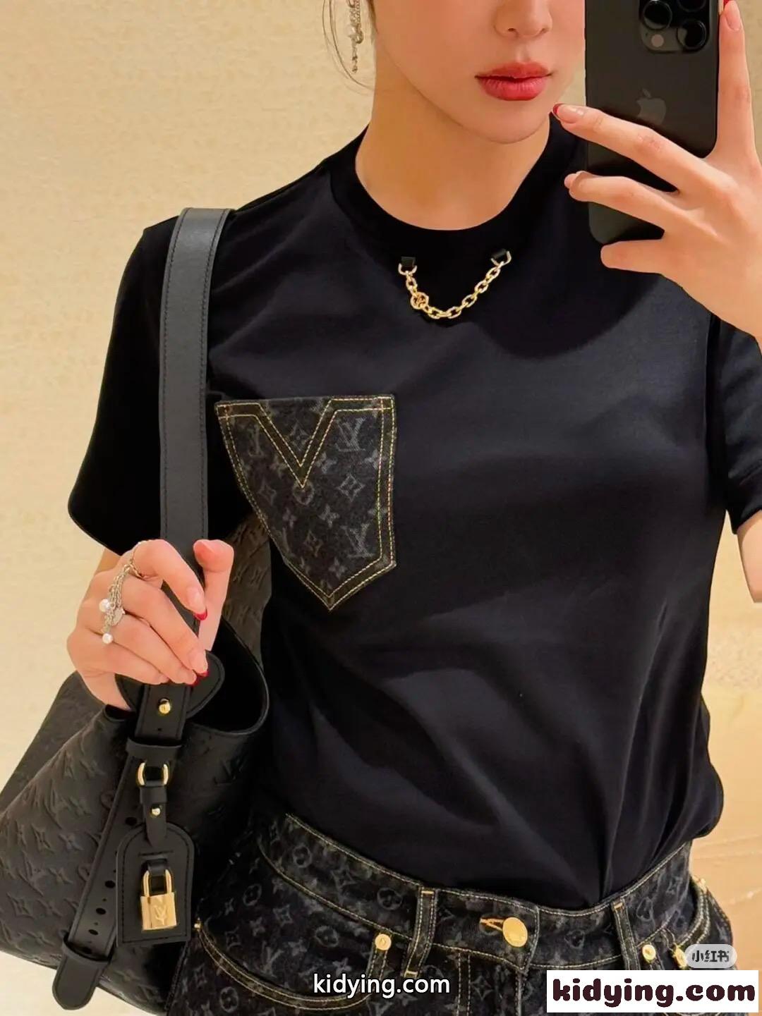 モノグラム ポケットTシャツ ルイ・ヴィトン Tシャツ コピー 半袖 トップス-4