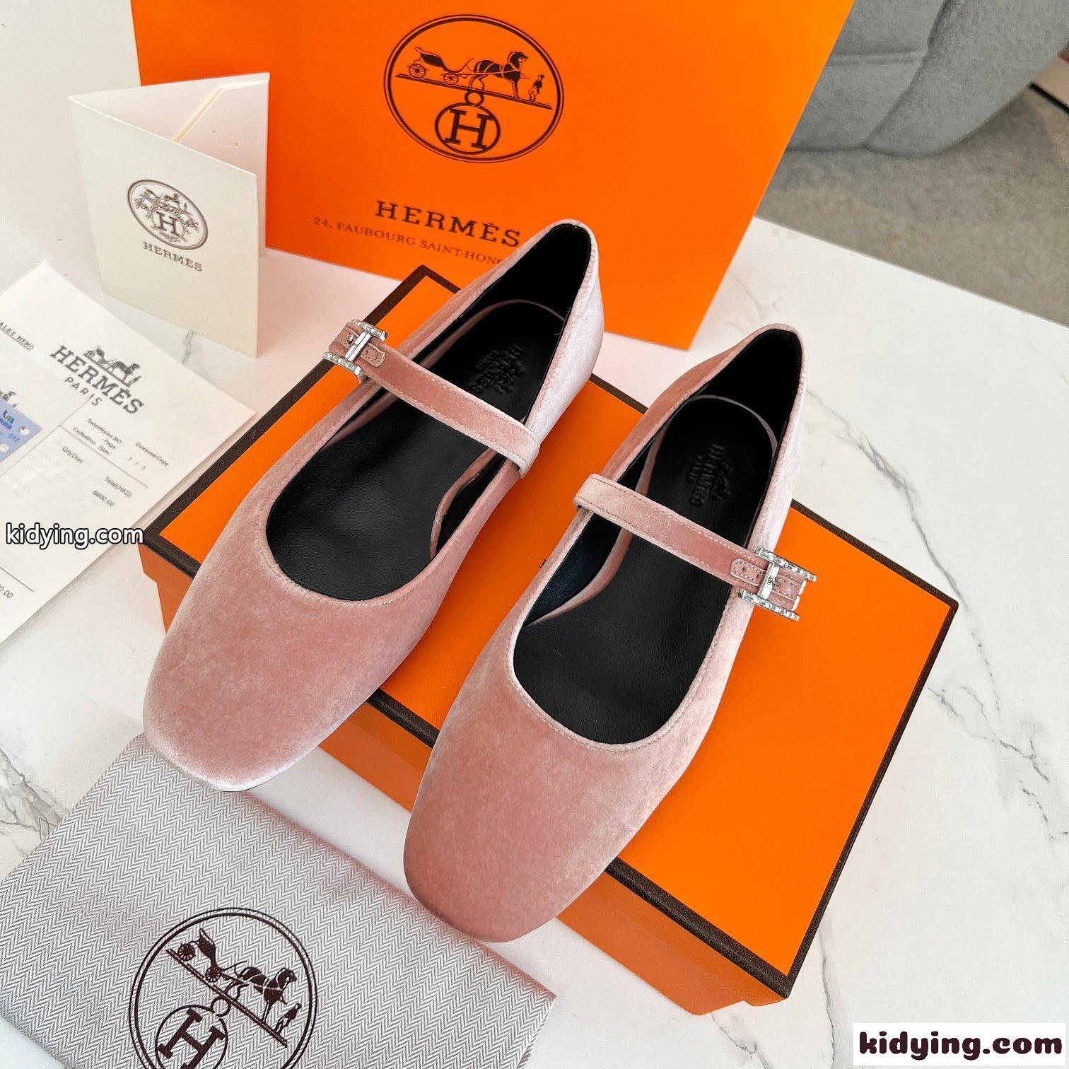 エルメス パンプス コピー 大人 かわいい ジェーン バレエシューズ-1