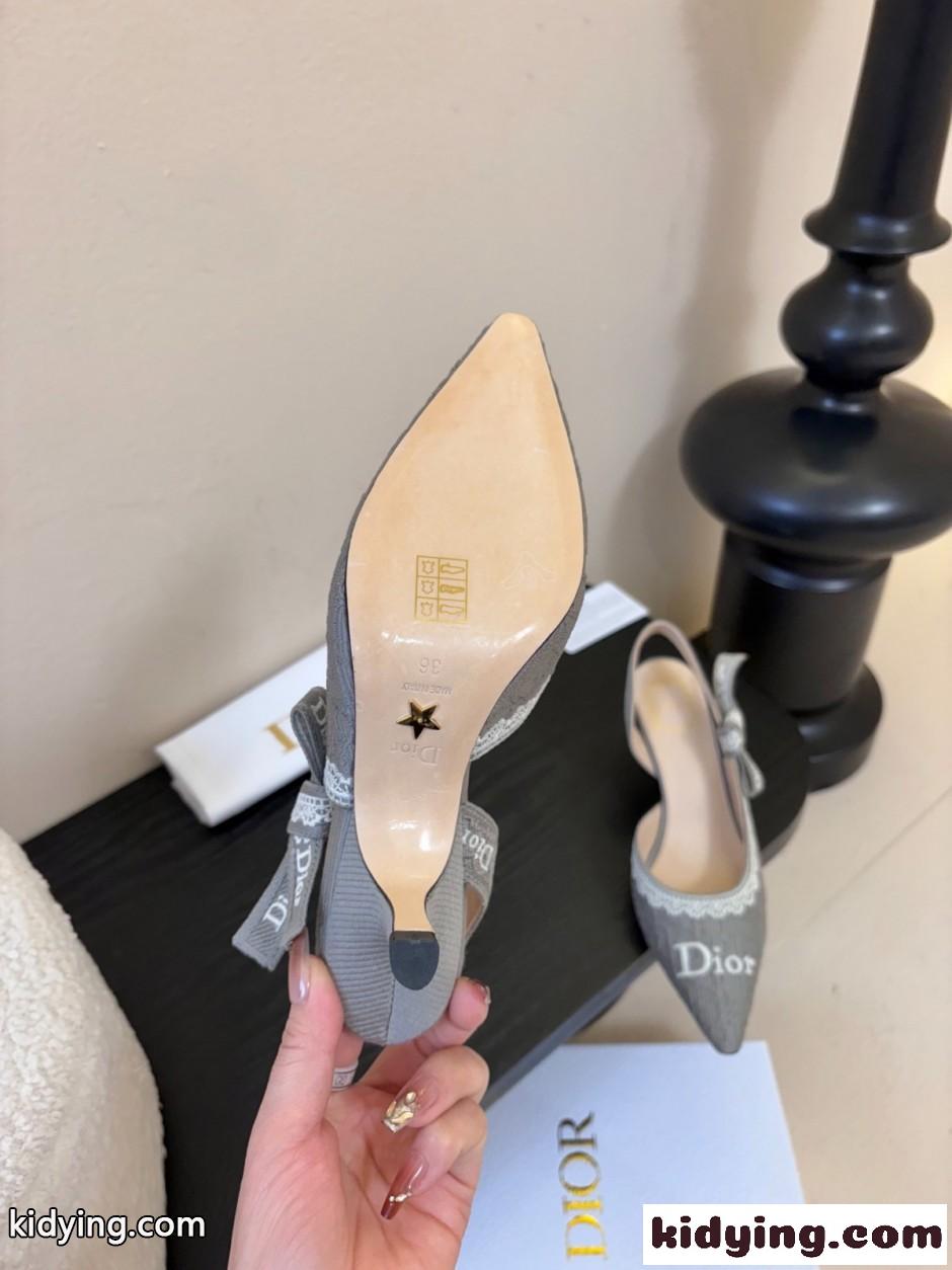 JAdior スリングバックパンプス クリスチャン・ディオール パンプス コピー グレー-4