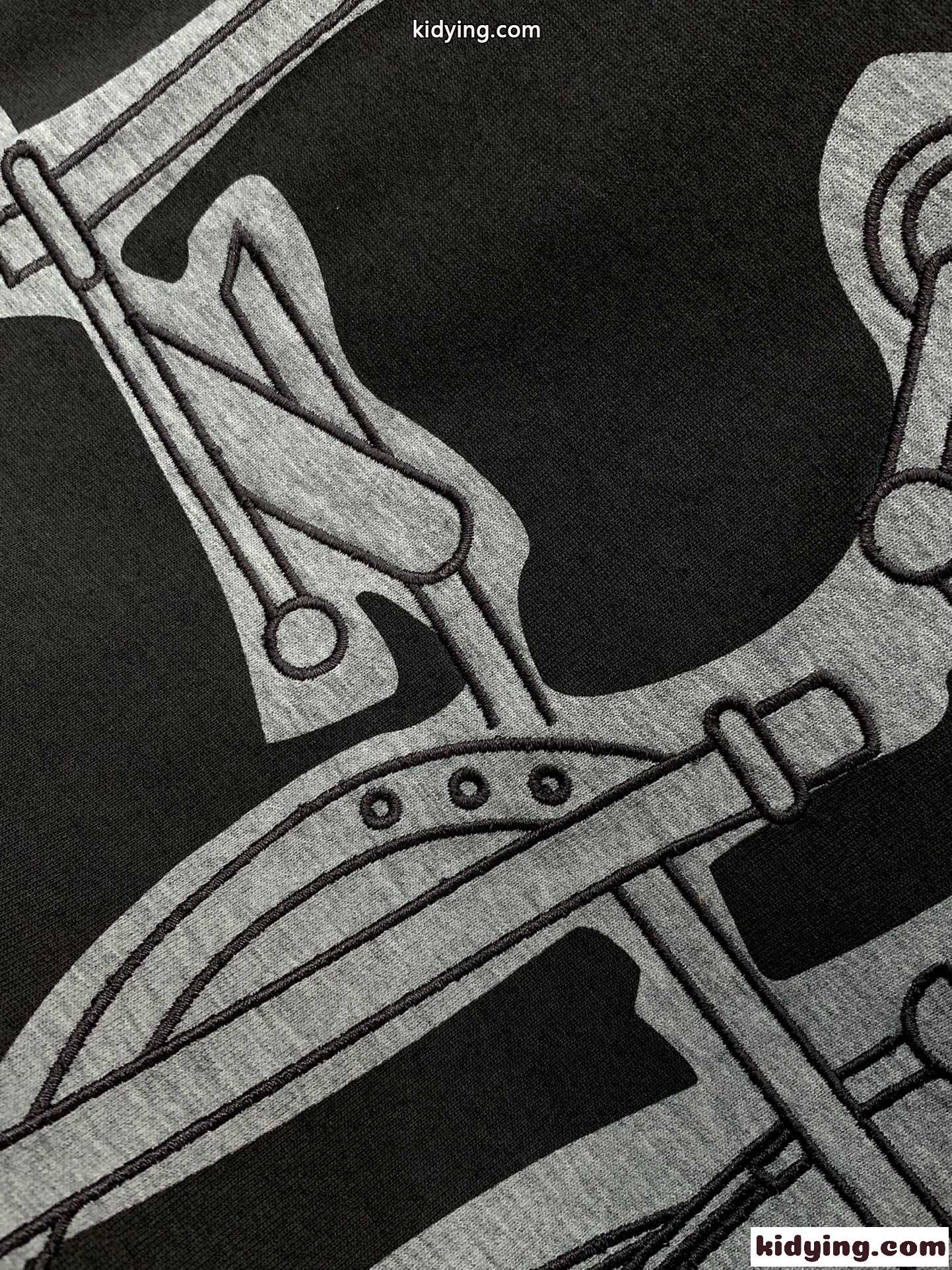 おしゃれ カジュアル エルメス Tシャツ コピー コットン 半袖Tシャツ グレー-3