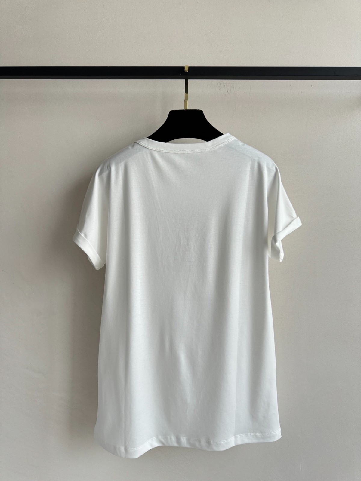 シンプル イヴ・サンローラン Tシャツ コピー カジュアル YSLロゴ 半袖Tシャツ ホワイト-2
