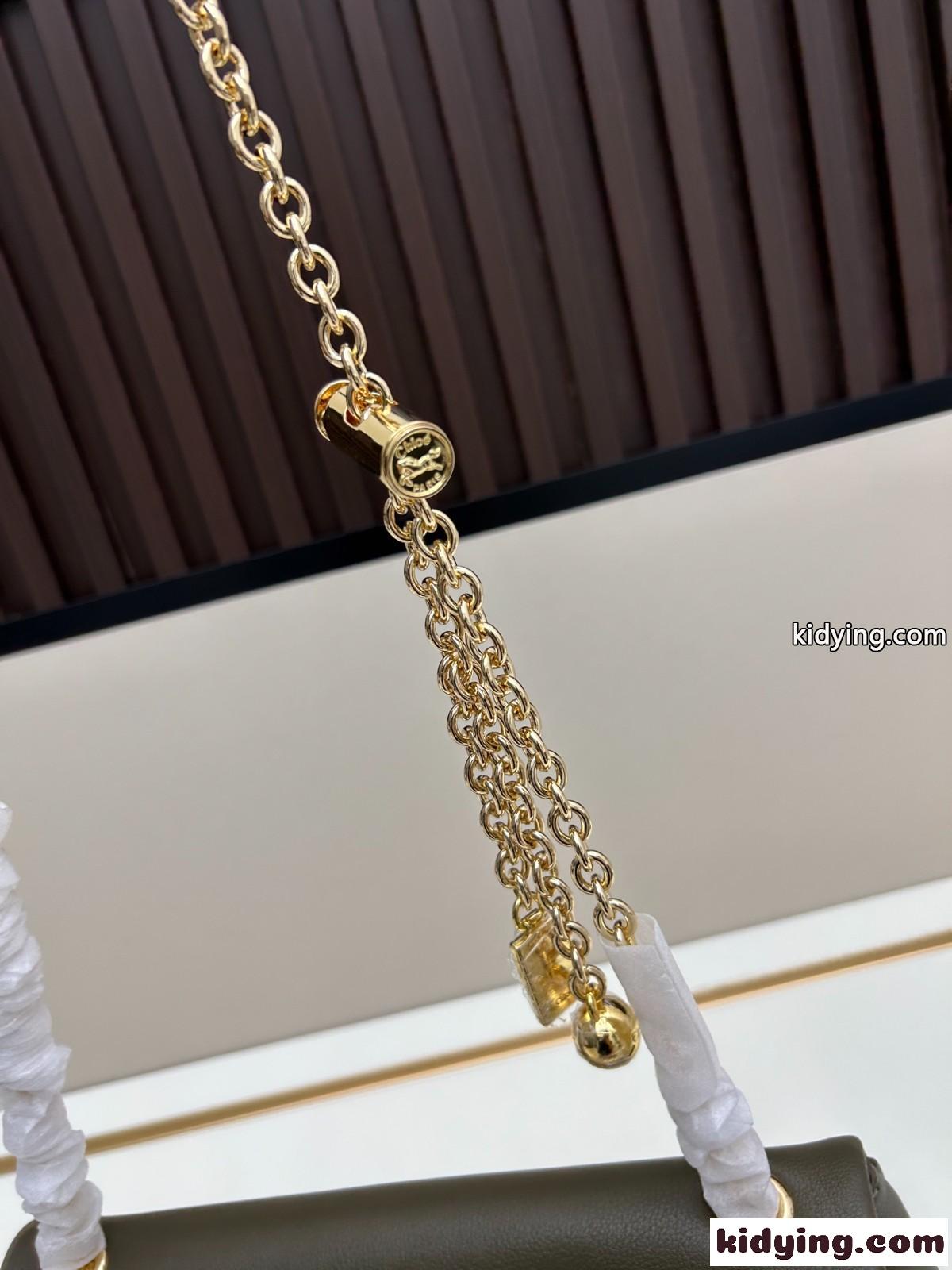 人気 グレインレザー Chloé Heritage ショルダーバッグ クロエ バッグ スーパーコピー グリーン-0