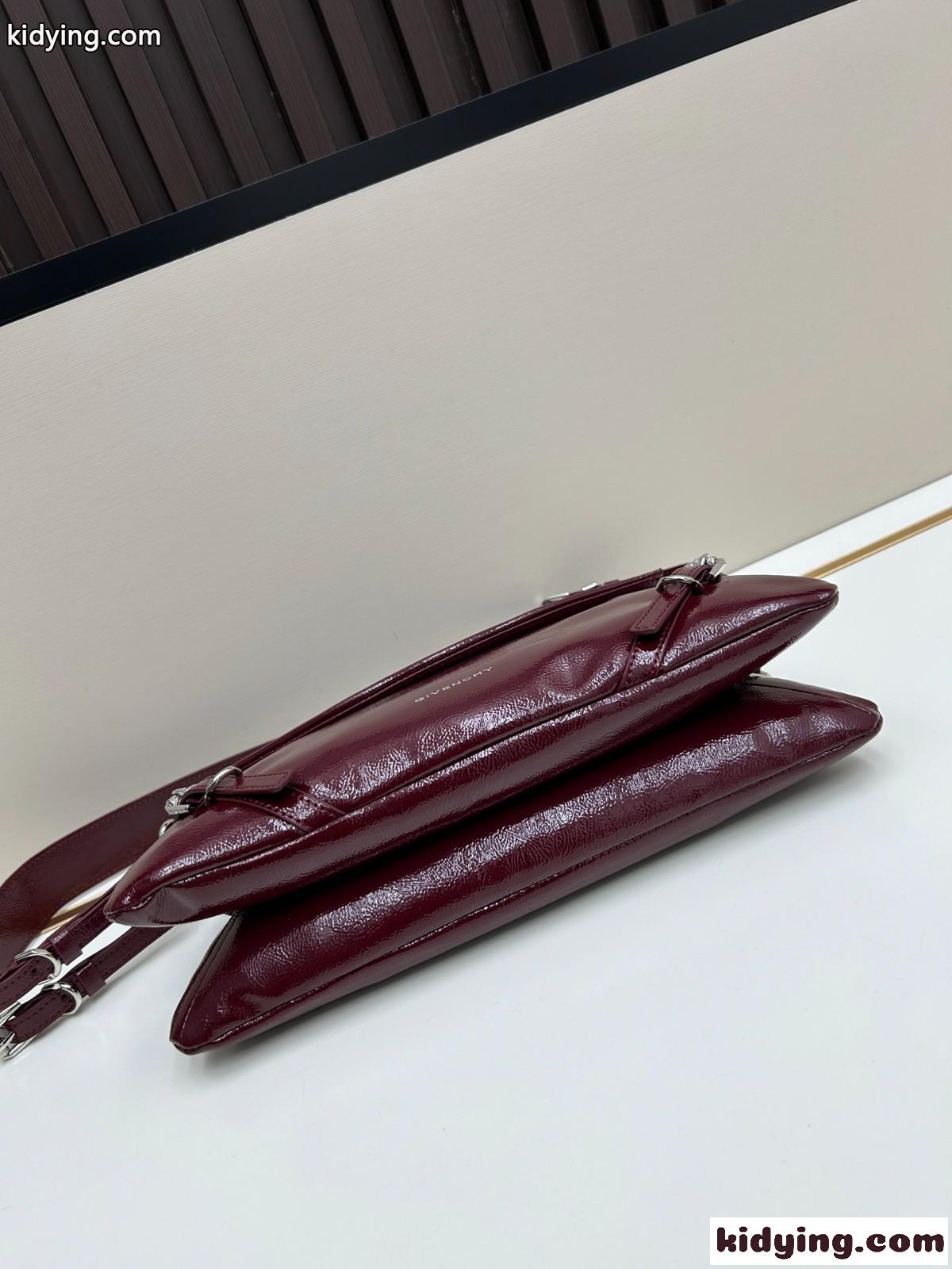 ジバンシィ プティ ヴォワイユー レザー ショルダーバッグ スーパーコピー ワイン-3