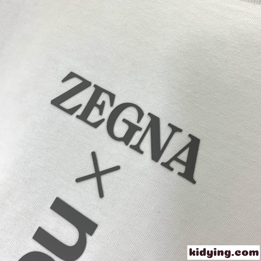 ZEGNA X NORDA プリントコットン 半袖 Tシャツ エルメネジルド・ゼニア Tシャツ コピー ホワイト-3