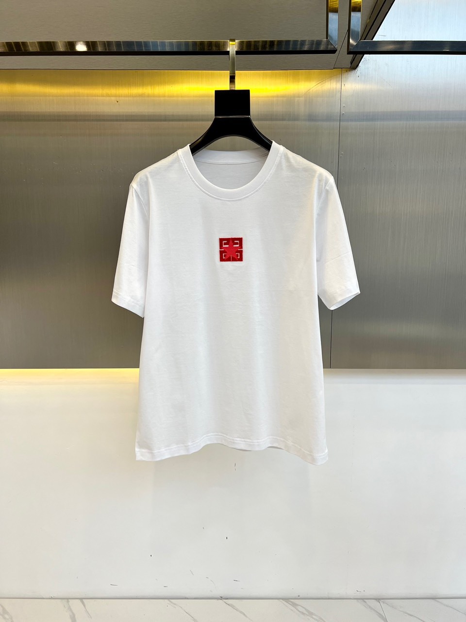 定番 カジュアル ロゴ入り コットン 半袖Tシャツ ジバンシィ Tシャツ コピー ホワイト-0