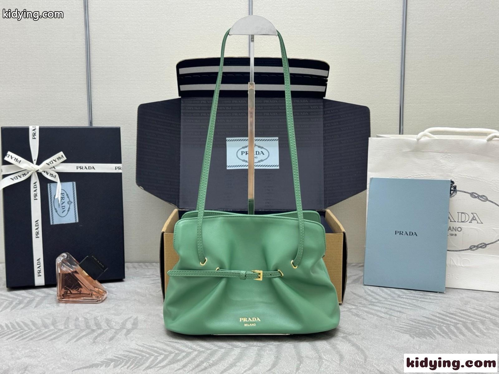 プラダ ダダ スモール ナッパレザー バッグ スーパーコピー 1BG586 グリーン-0