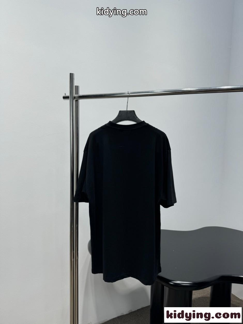 人気 洗練された ロゴ入り 半袖Tシャツ バレンシアガ Tシャツ 偽物 ユニセックス-2