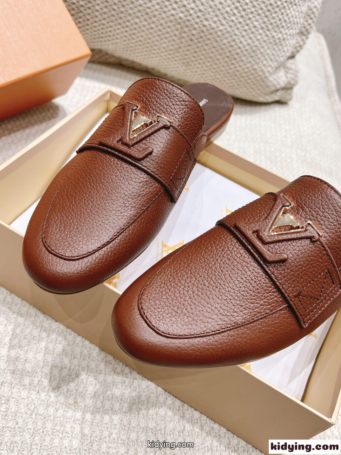 LV カプリ オープン モカシン ルイヴィトン サンダル スーパーコピー ブラウン-4