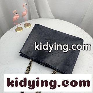 Chanelシャネルバッグ シャネル バッグ 安いコピー 21新型ダブルCビッグロゴレトロ牛革一肩ショッピングバッグtoteバッグ-3