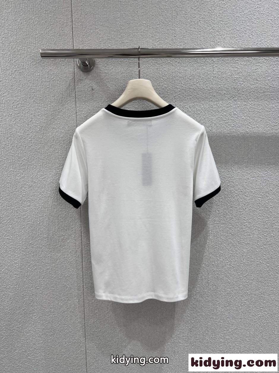 定番 カジュアル リンガーTシャツ ヴェルサーチ Tシャツ コピー ホワイト-2