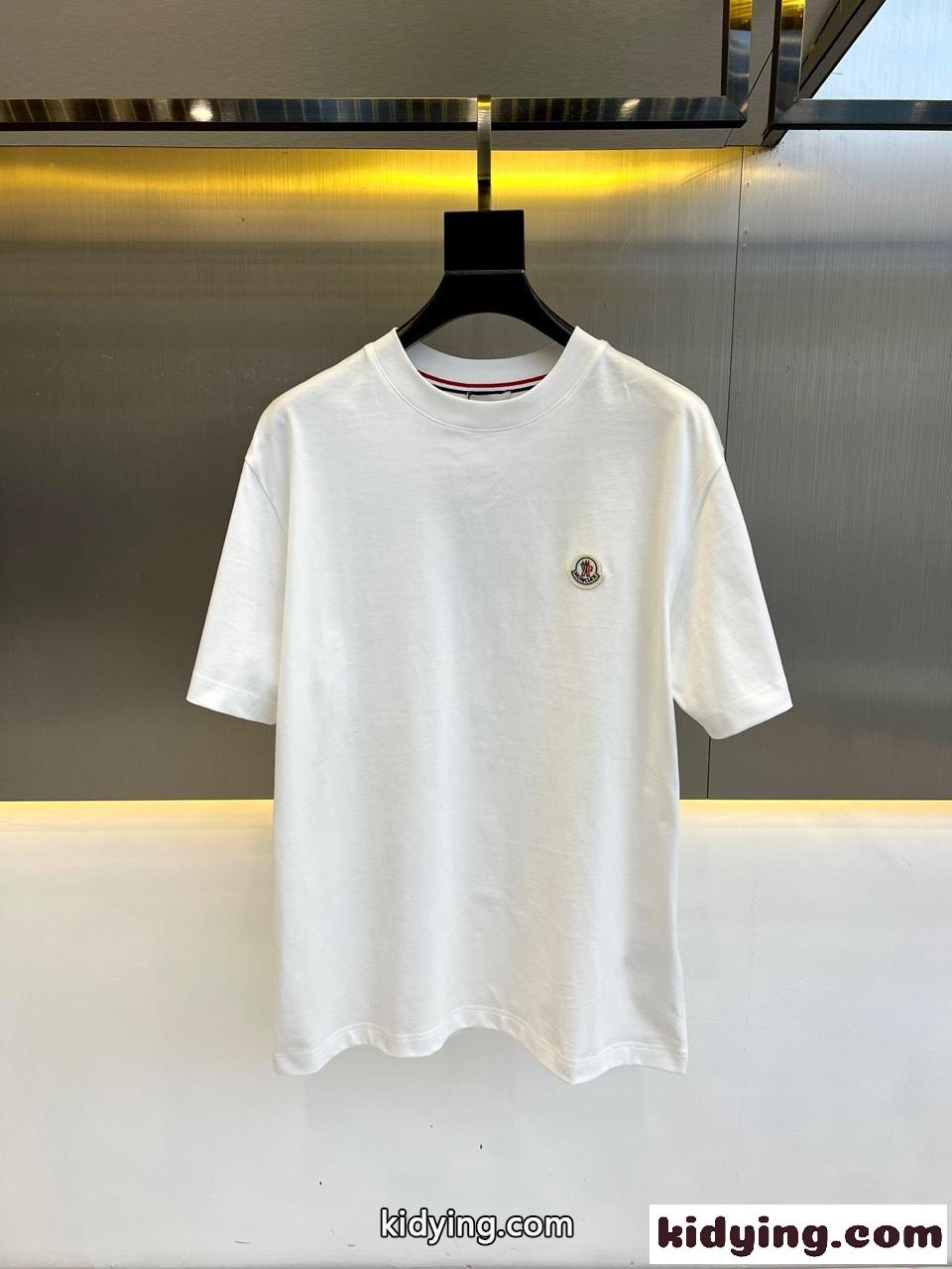 モンクレール Tシャツ コピー カジュアル 定番 クルーネック 半袖Tシャツ ホワイト-0