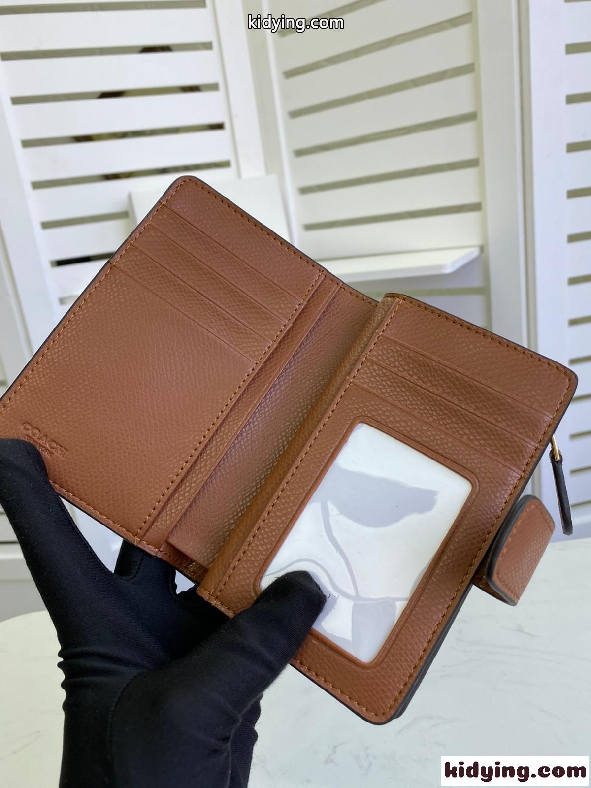 レディース 人気 スタイリッシュ 上品 おしゃれ コーチ 財布 コピー ウォレット 小銭入れ 2つ折り-3