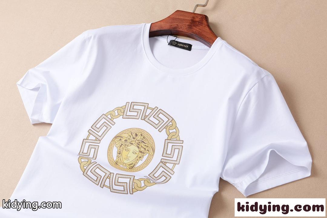 定番 クルーネック おしゃれ かっこいい メンズ ヴェルサーチェ 半袖Tシャツ コピー 春夏 トップス-3