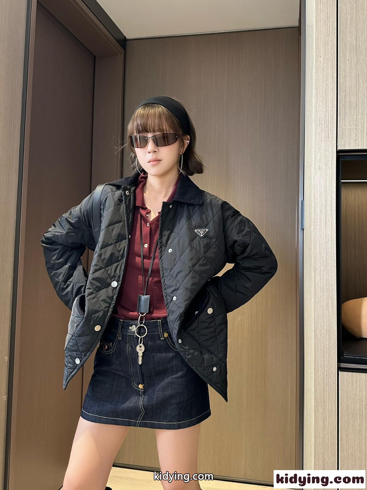 ライトRe-Nylon ジャケット プラダ ジャケット コピー キルティング-4