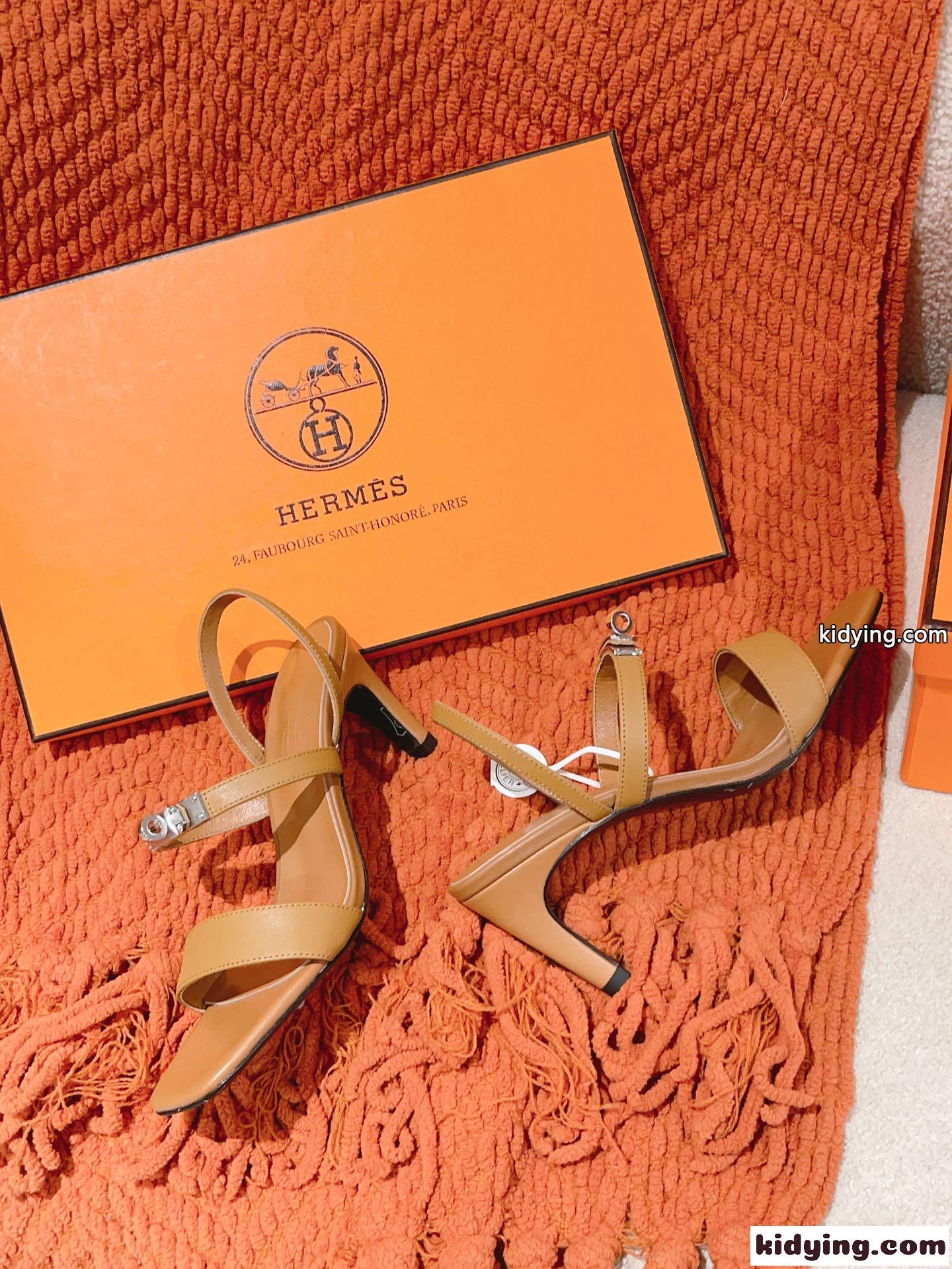 上品×エレガント♪グラムール 75 エルメス サンダル スーパーコピー カーキ-1