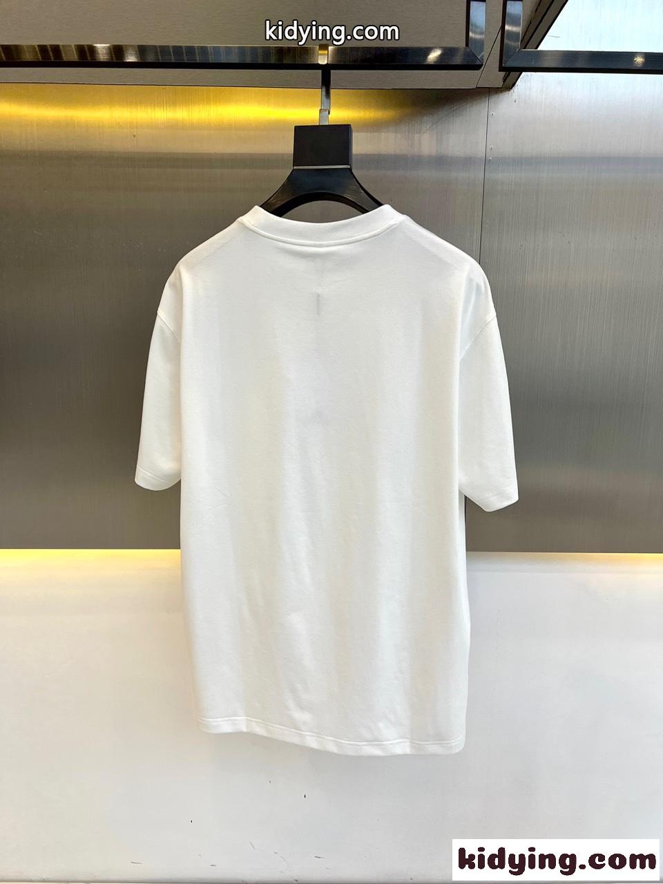 定番 カジュアル バーバリー Tシャツ コピー クルーネック 半袖Tシャツ ホワイト-4