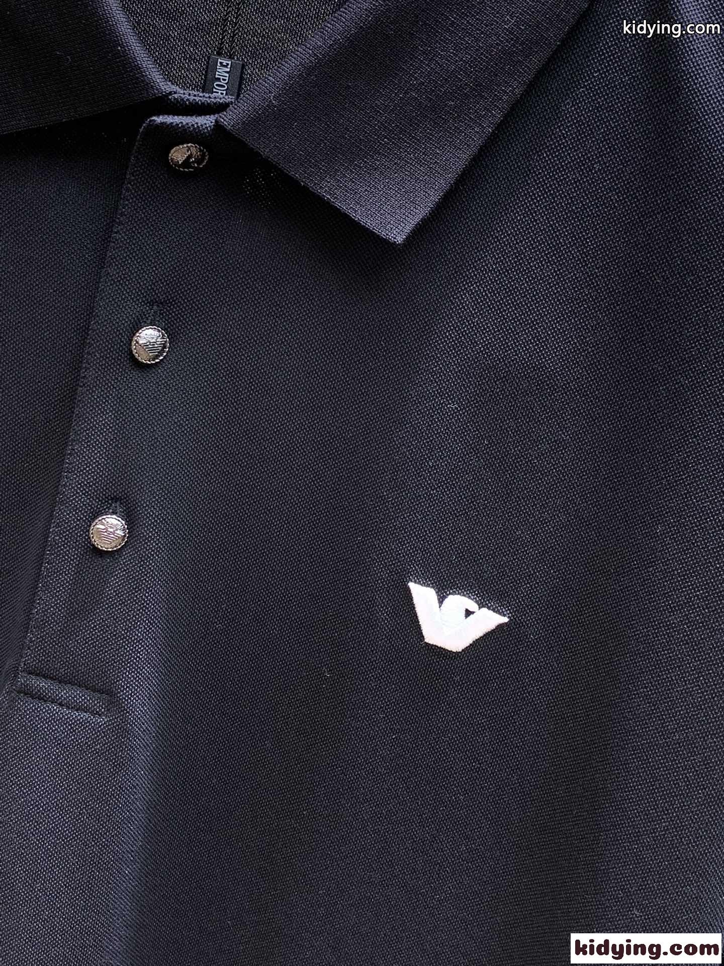 上品 カジュアル ロゴ アルマーニ Tシャツ コピー メンズ 半袖 ポロシャツ-1