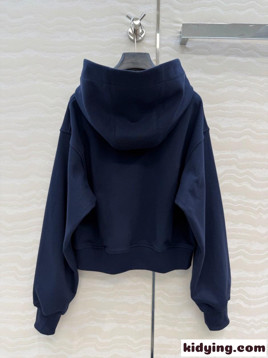 コットン フーディ＆パンツ セットアップ エルメス スーパーコピー ネイビー-3
