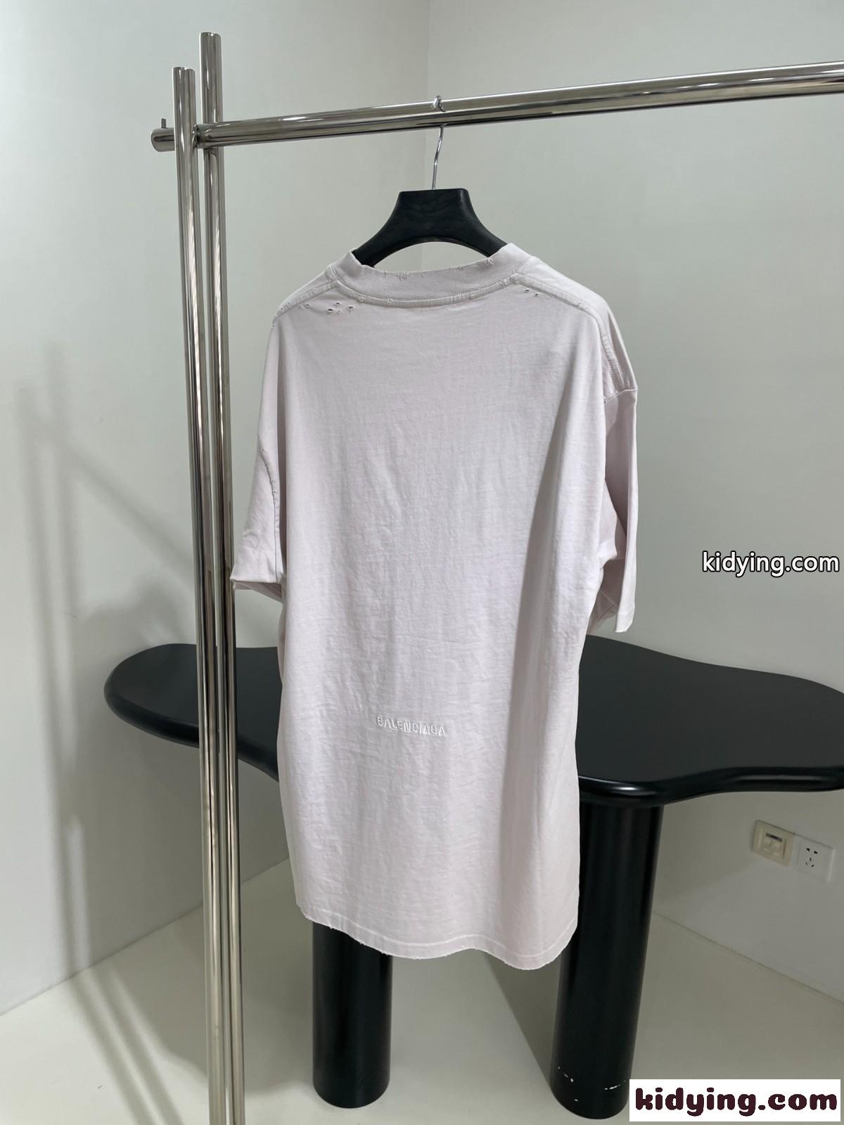 バレンシアガ Tシャツ コピー 人気 カジュアル プリント 半袖Tシャツ ユニセックス-1