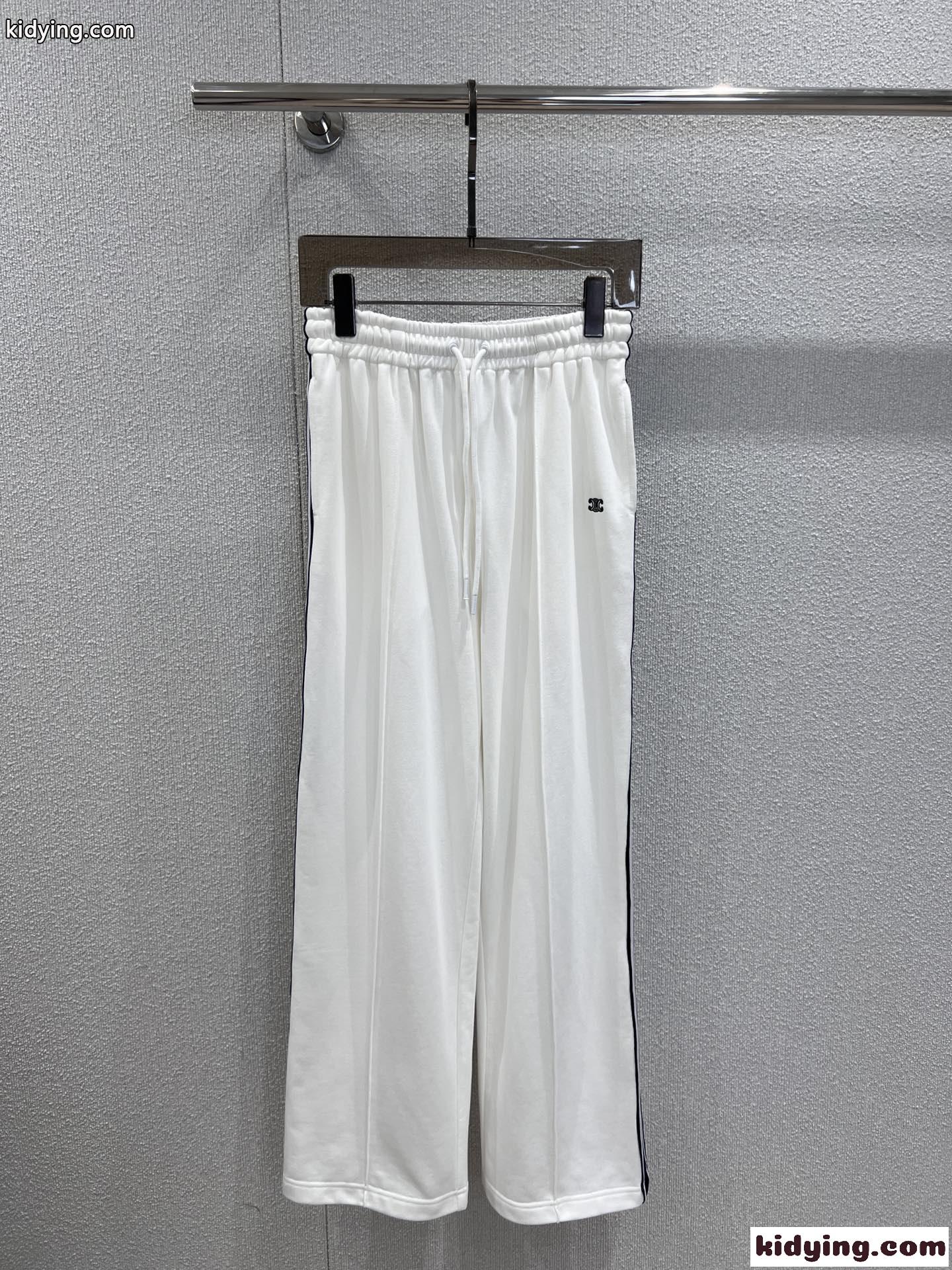 サイドライン コットンパンツ セリーヌ パンツ コピー 合わせやすい-2