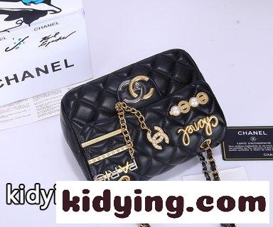 シャネル バッグコピー 全皮chanelシャネル 2021新型牛皮小香風菱格チェーンバッグ 片肩斜めショルダーバッグ-4