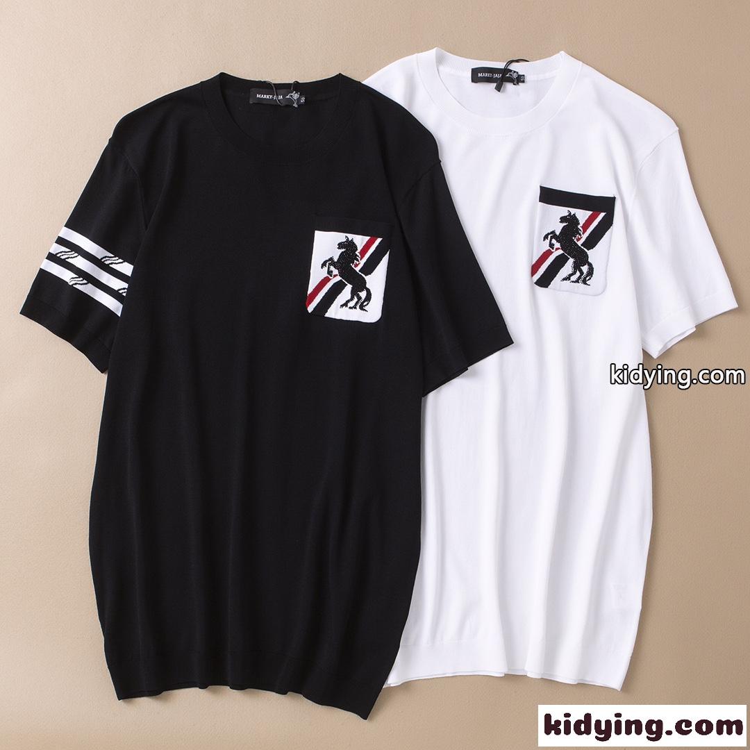 柔らかい 着心地いい メンズ クルーネック 半袖 トップス トムブラウン tシャツ コピー 定番 カジュアル お洒落-4