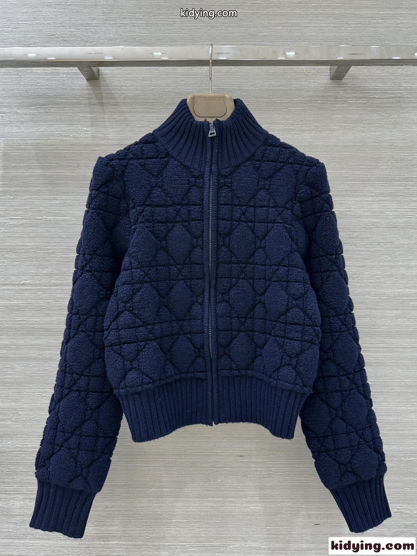 DiorAlps ジップカーディガン クリスチャン・ディオール ニット コピー ネイビー-1