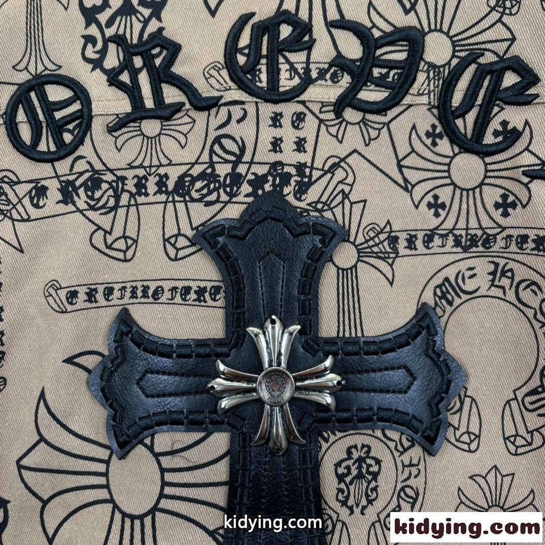 個性 ロゴ 刺繍 デニム ロムハーツ ジャケット コピー メンズ 注目される おしゃれ カジュアル 人気 ファッション-4