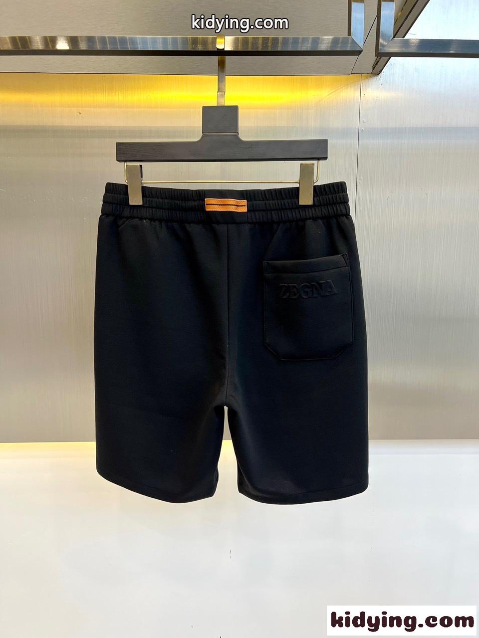 春夏 定番 ショートパンツ エルメネジルド・ゼニア パンツ コピー ブラック-2