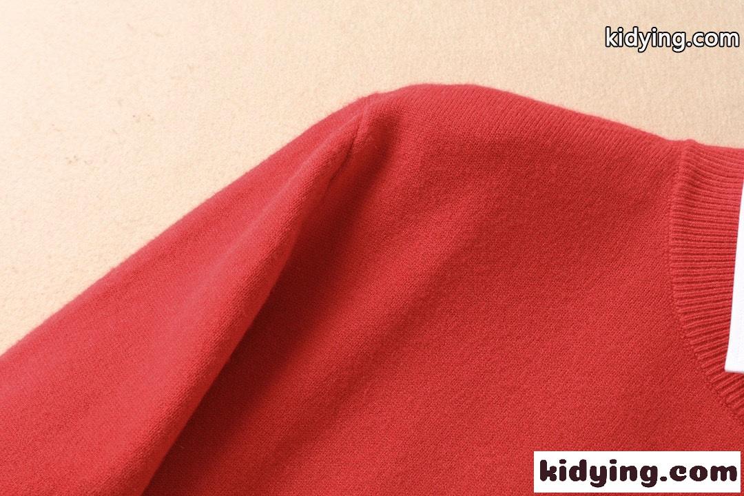 ベーシック 人気 赤 レッド プルオーバー 長袖 プラダ セーター メンズ コピー シンプル ストレッチ 柔らかい-4