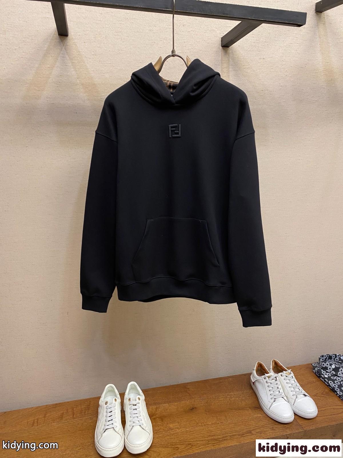 カジュアル コットン フーディ フェンディ パーカー 偽物 フード付き-0