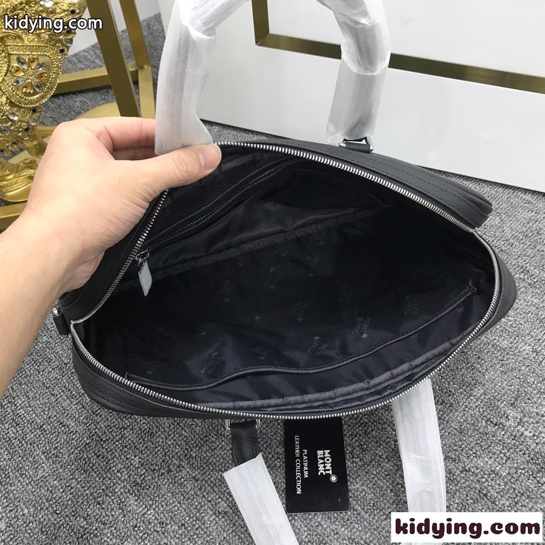 通勤 フォーマル ショルダー付き 斜め掛け モンブラン バッグ メンズ コピー ビジネスバッグ トートバッグ レザー-3