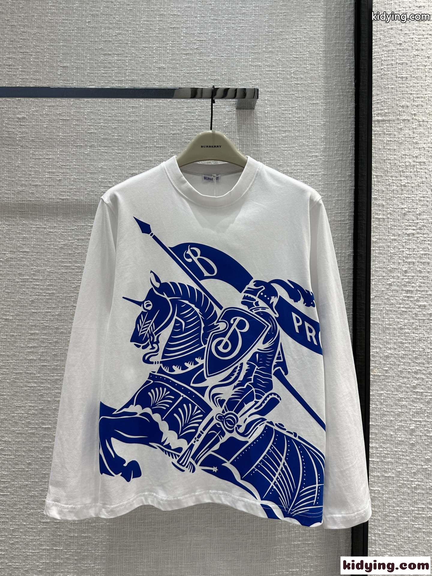 EKD コットン長袖Tシャツ バーバリー Tシャツ コピー クルーネック-2