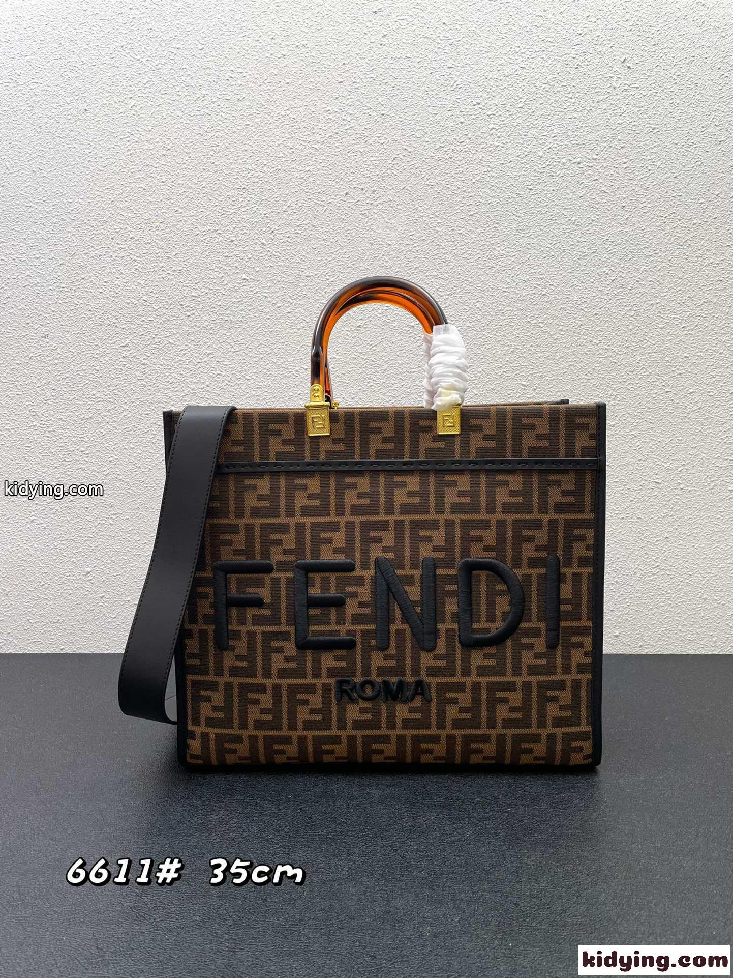 ロゴ 刺繍 おしゃれ フェンディ バッグ 人気 コピー 大容量 レディース 通勤 カジュアル トートバッグ-0