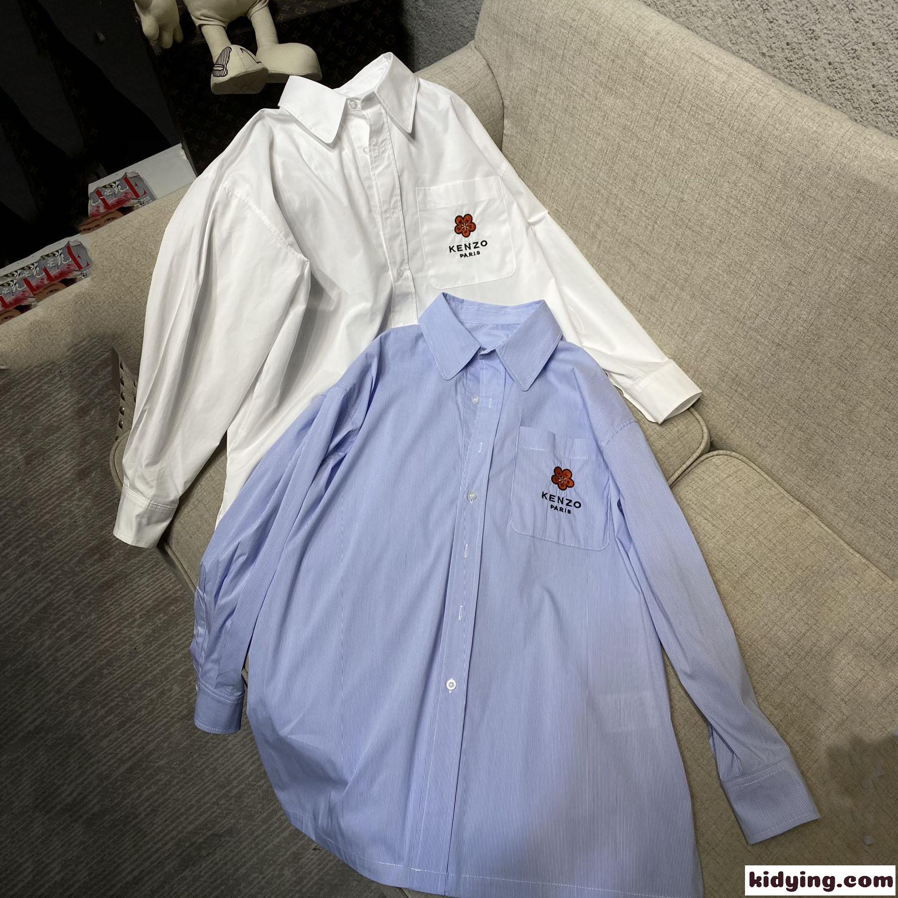 カジュアル クラシック ゆったり ロゴ ケンゾー シャツ コピー 人気 長袖 トップス ユニセックス-2