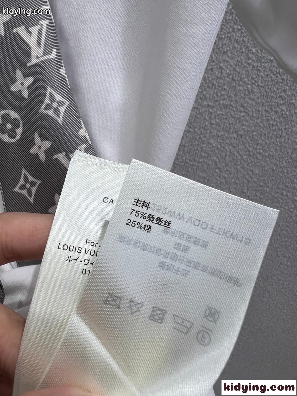 ルイヴィトン スーパーコピー モノグラム スカーフ Tシャツ クルーネック-4