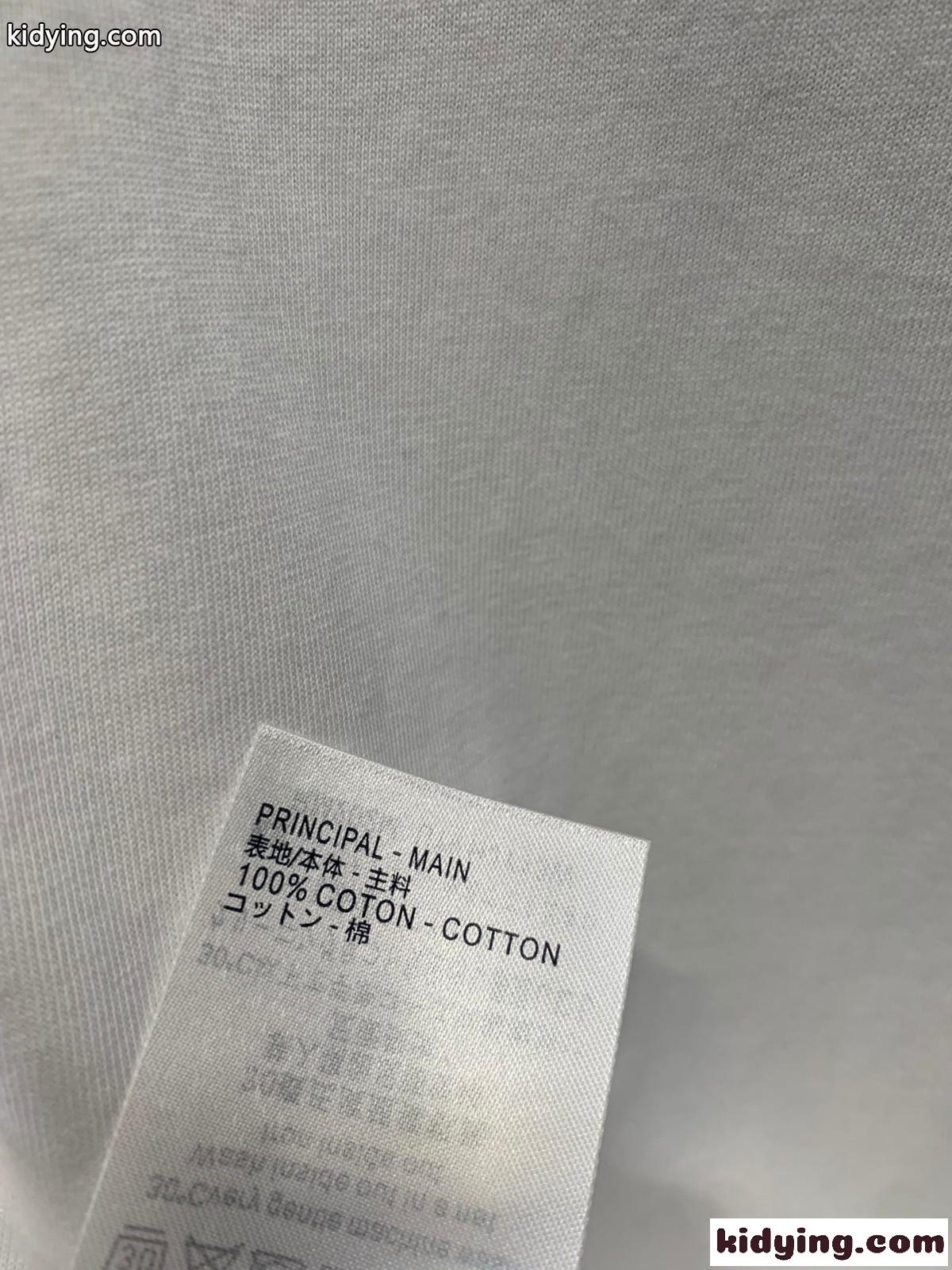 人気 ロゴプリント コットン Tシャツ ルイ・ヴィトン 半袖Tシャツ コピー ホワイト-3