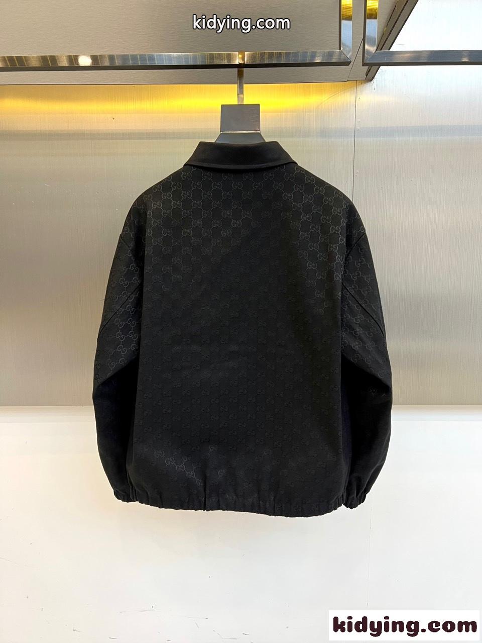 グッチ ジャケット コピー 洗練された GG リバーシブルジャケット ブルゾン ブラック-4