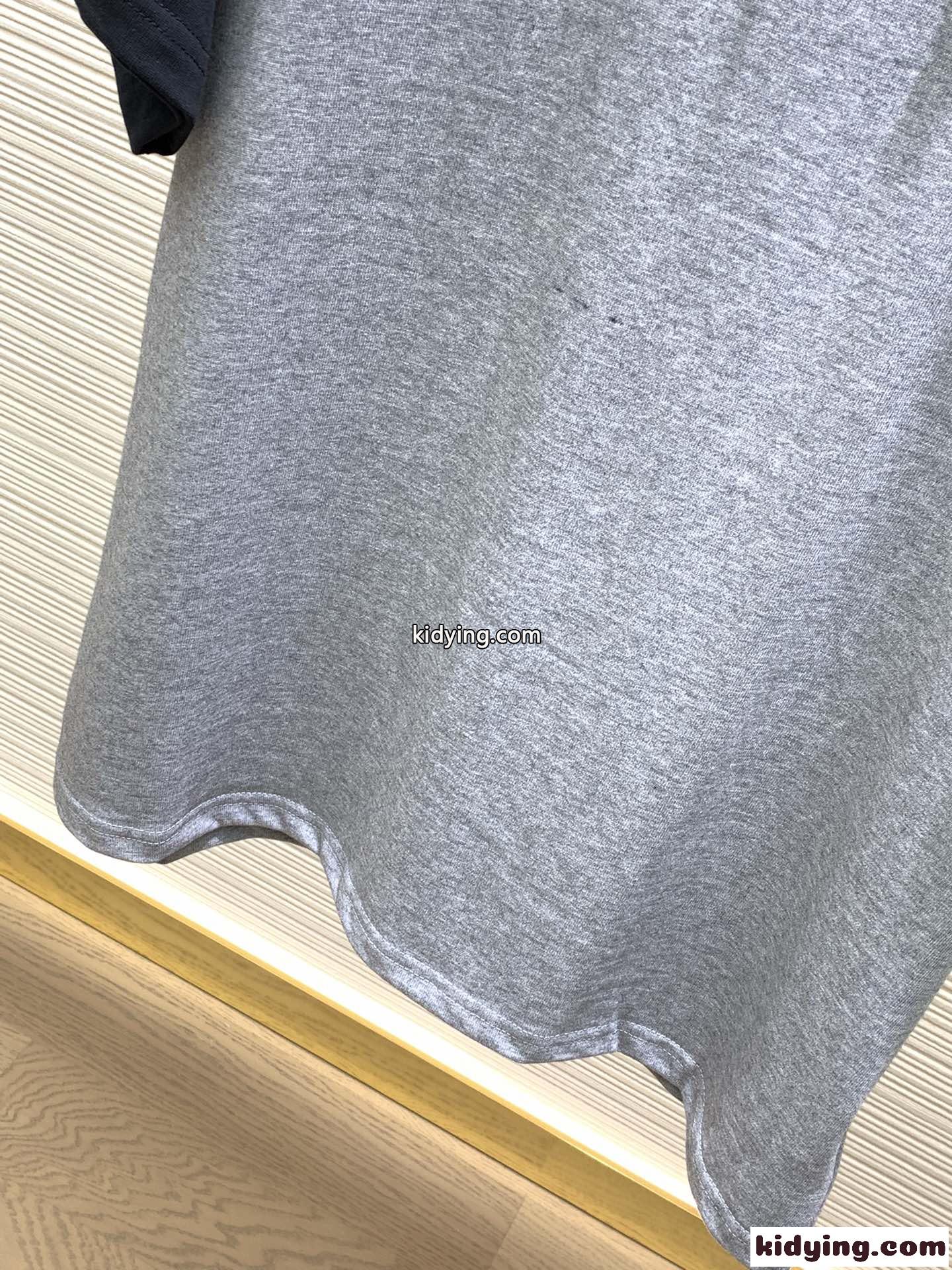 カジュアル 定番 配色 コットン 半袖Tシャツ クロムハーツ Tシャツ コピー グレー-1