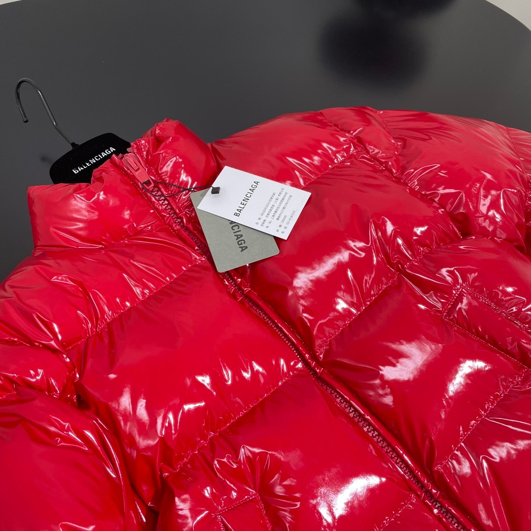 人気 SHRUNK PUFFER ジャケット バレンシアガ ダウンジャケット コピー レッド-1
