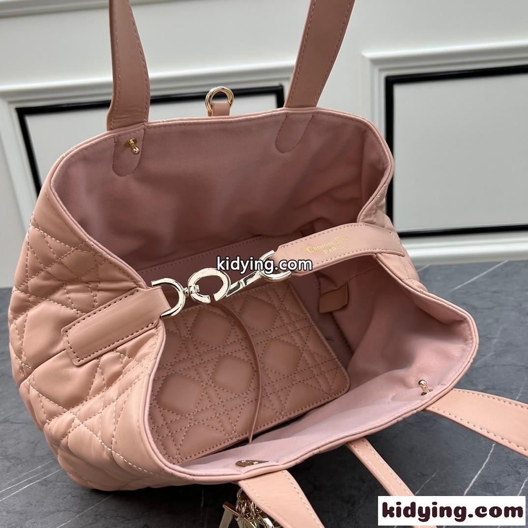 新作 ディオール DIOR TOUJOURS トート ミディアム クリスチャン・ディオール バッグ コピー ピンク-4