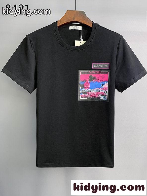 おしゃれ ヴァレンティノ Tシャツ コピー 半袖 春夏 トップス クルーネック 着心地いい 人気 カジュアル ホワイト ブラック-2