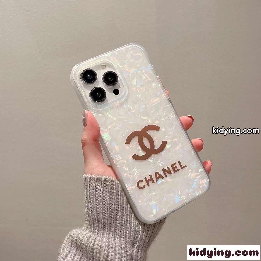 可愛い おしゃれ iPhone 14 ケース シャネル アイフォンケース コピー シェル風 スマホケース-0