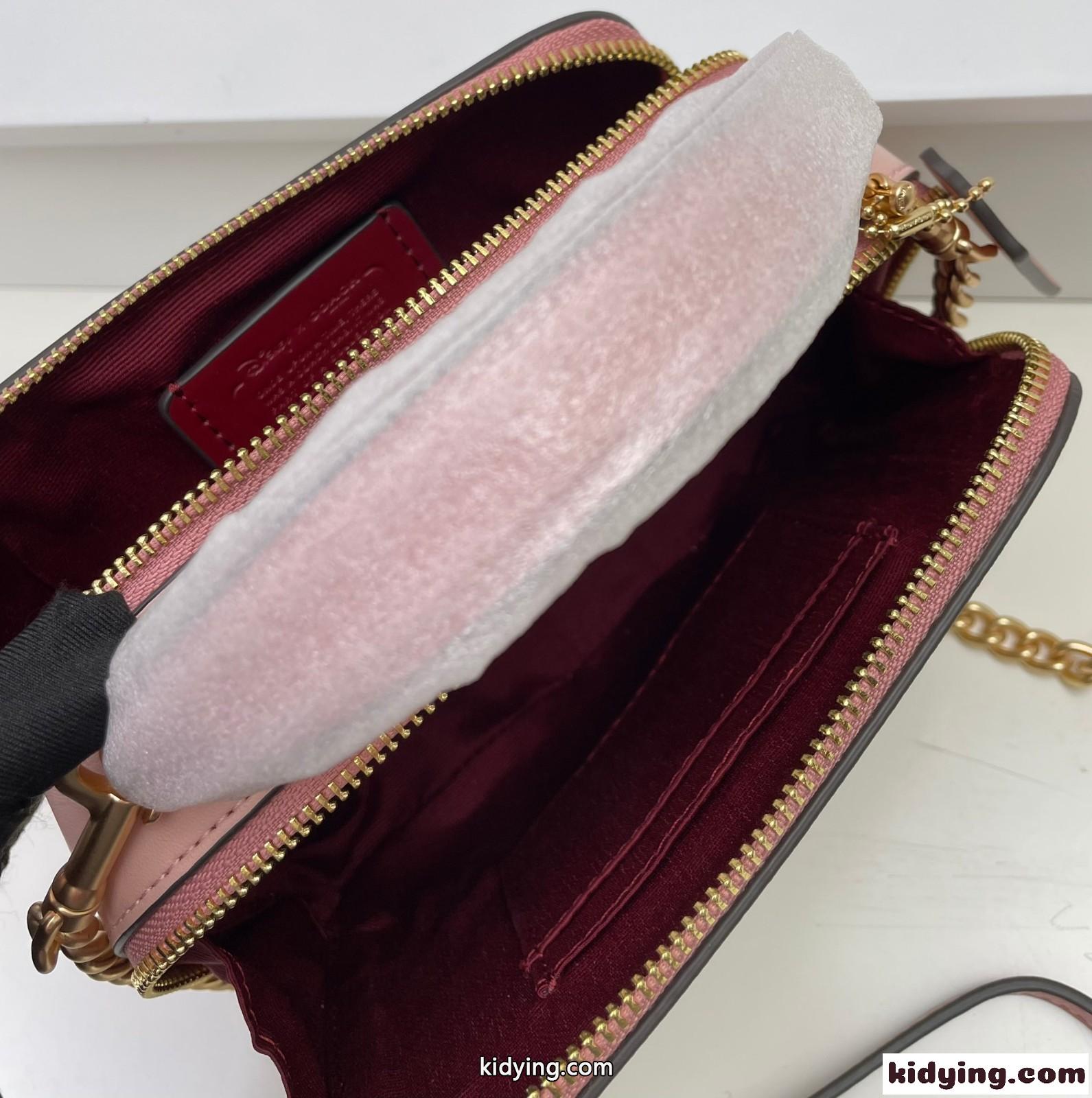 DISNEY X COACH レディース ボックスショルダーバッグ コーチ バッグ コピー ダブルジップ-4