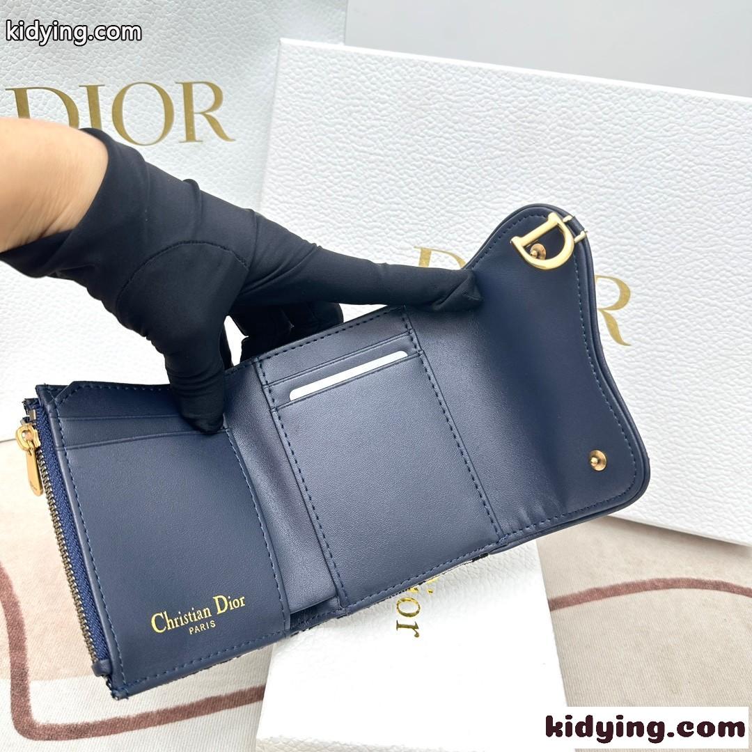 大人気 コンパクト SADDLE ロータス オブリーク 三つ折り ウォレット クリスチャン・ディオール 財布 コピー-3